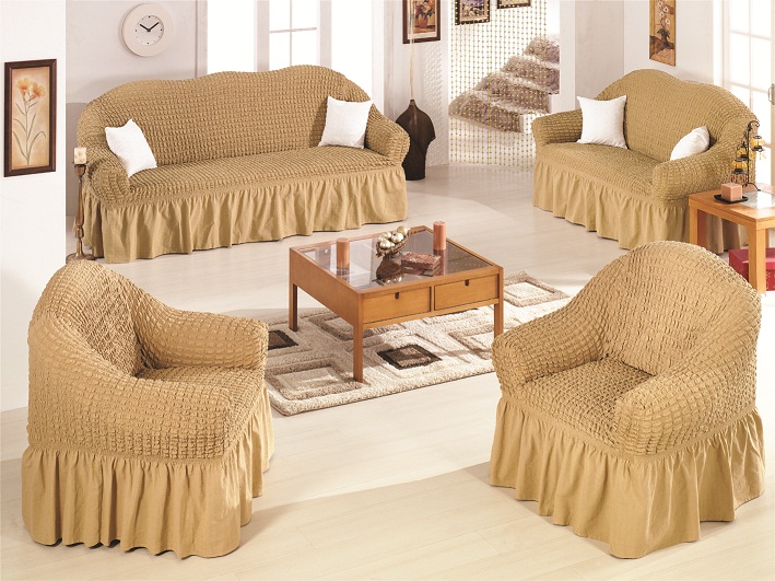 Комплект еврочехлов на диван и два кресла