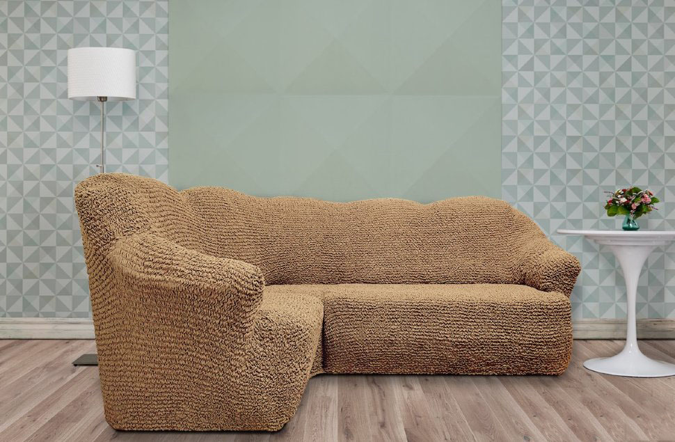 Чехлы для подлокотников дивана из стрейчевого велюра коллекция бруклин